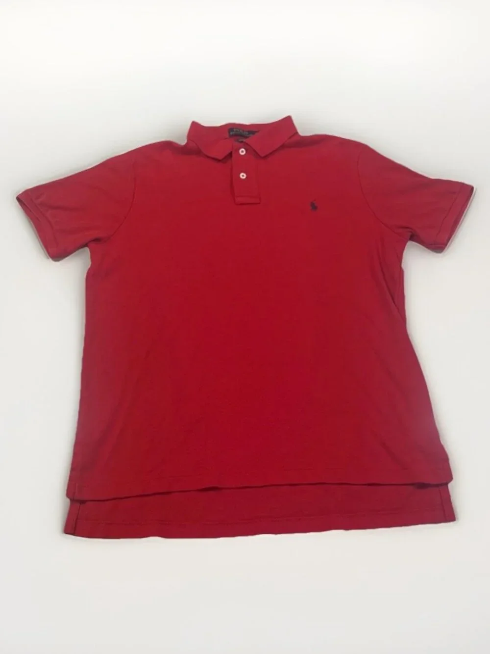 Polo Ralph Lauren Custom Fit Polo Red Large 100% Cotton $118